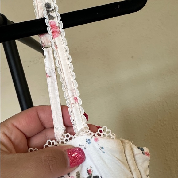 House of cb STEFFANI White Stretch Cotton Rose Print Midi Sundress Size XS D-DD‎ - Picture 9 of 13